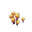 Orange Glowing Mushroom